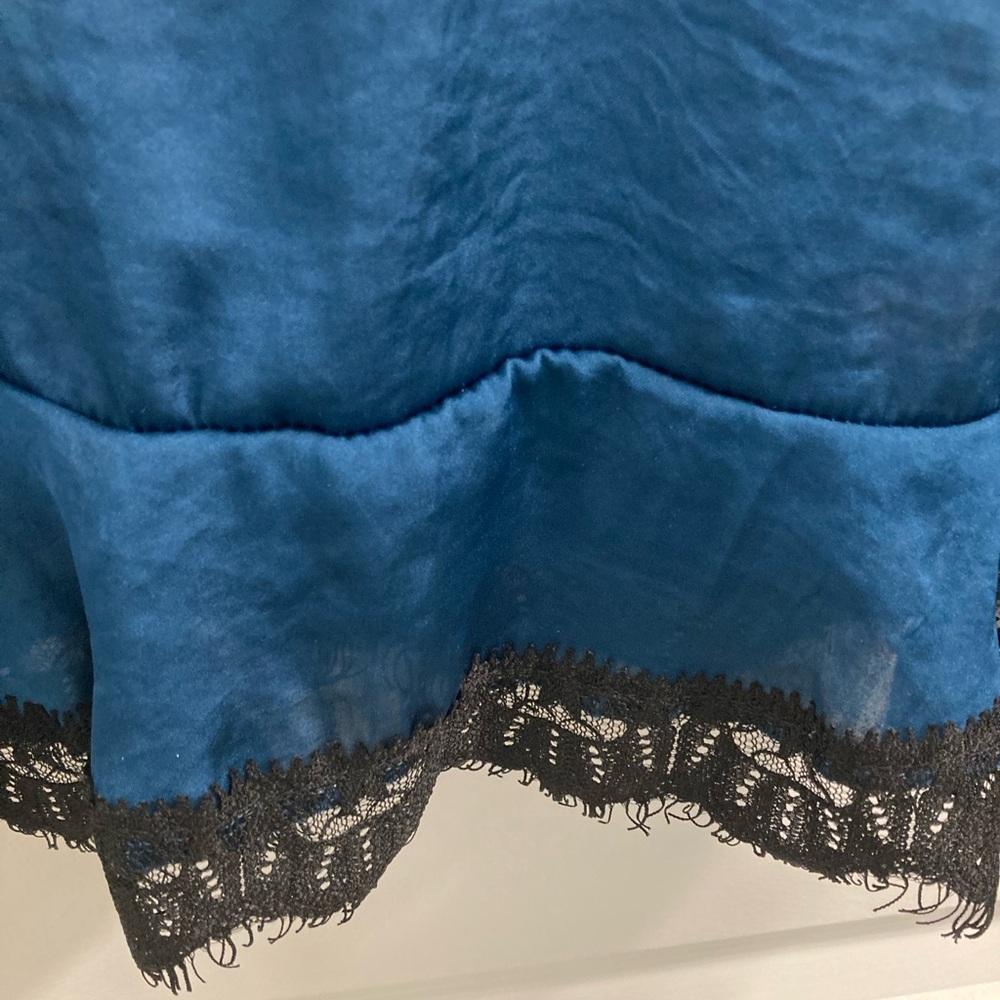 CAD RUFFLE DARK TEAL CAMISOLE SIZE M - Picture 10 of 11